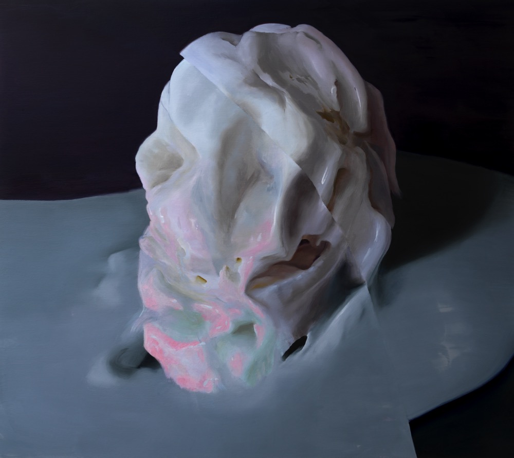 Janice McNab, The Ghost Artist — How deep is your love?, ‘Skull’ (2020), 120x135cm, oil on linen
