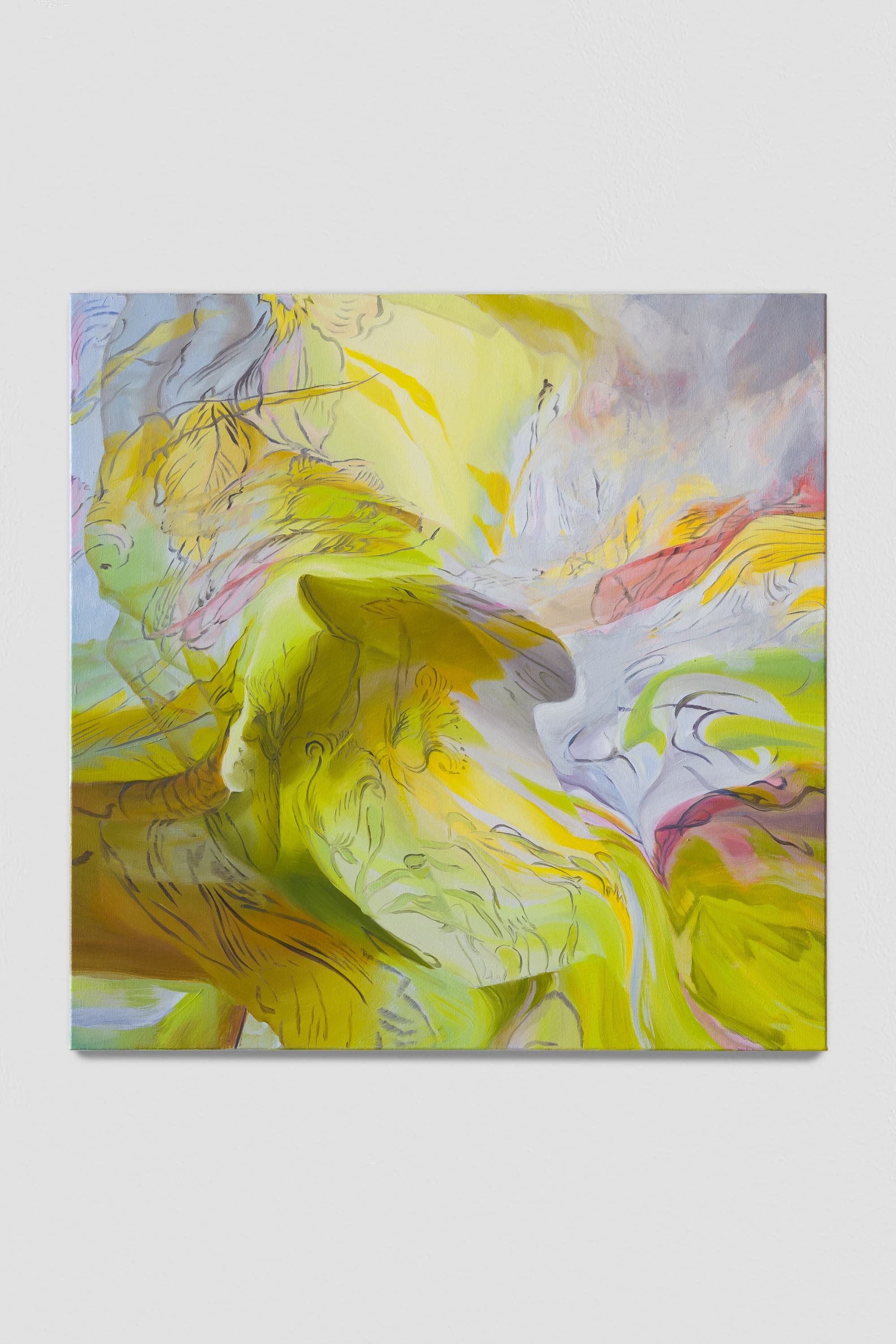 The Running Dream, 2025, oil on linen, 80 x 80 cm