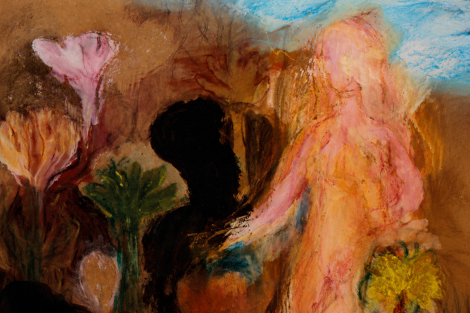 Detail of The Estate by Ken Kiff, exhibition image for The House and the Forest, Can Balaguer, Palma, 2026