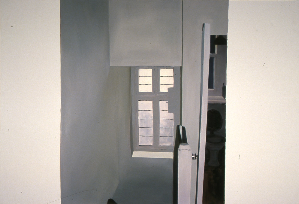 Janice McNab, The Chocolate Box Paintings ‘ Black and White Films’ (2006), 85x140cm, oil on board