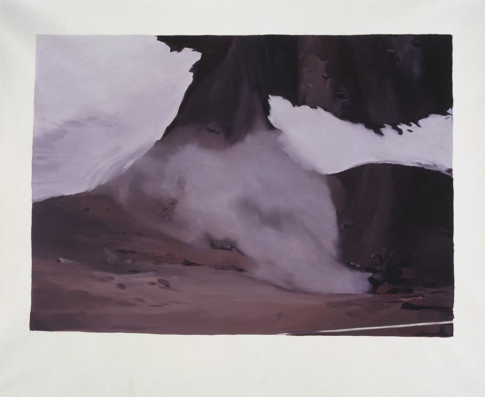 Janice McNab, The Volcano, ‘Etna, Smokehole ’ (2006), 105x136cm, oil / acrylic on paper
