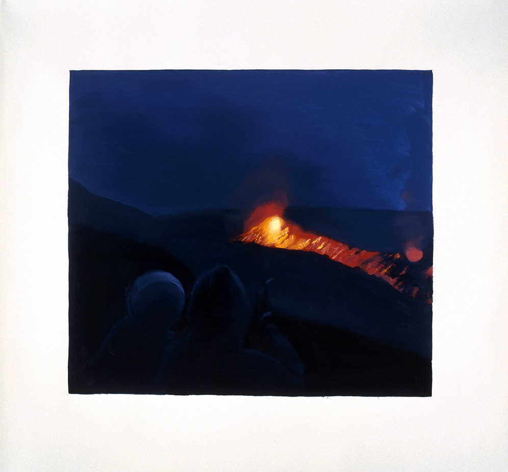 Janice McNab, The Volcano, ‘Stromboli, Night III ’ (2007), 79x85cm, oil / acrylic on paper